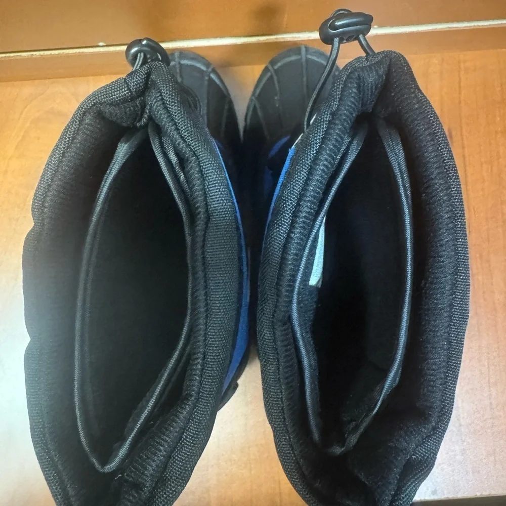 Blue and Black Kids Winter Boots